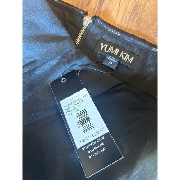 YUMI KIM Glamour Night Dress Black Womens Size Medium - Picture 9 of 10